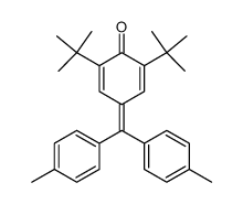 4-(α,α-di-p-tolylmethylene)-2,6-di-t-butyl-1,4-benzoquinone结构式