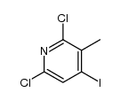 2,6-dichloro-4-iodo-3-methylpyridine结构式