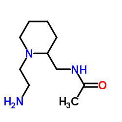 N-{[1-(2-Aminoethyl)-2-piperidinyl]methyl}acetamide结构式