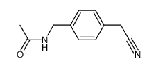 Acetamide,N-[[4-(cyanomethyl)phenyl]methyl]- Structure