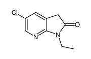 5-chloro-1-ethyl-3H-pyrrolo[2,3-b]pyridin-2-one Structure
