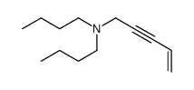 N,N-dibutylpent-4-en-2-yn-1-amine Structure