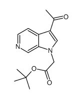 tert-butyl 2-(3-acetylpyrrolo[2,3-c]pyridin-1-yl)acetate结构式