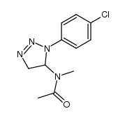1-(4-Chlorophenyl)-5-(N-methyl-N-acetamido)-1,2,3-triazoline Structure