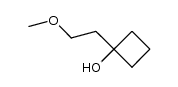 1-hydroxy-1-(2-methoxyethyl)cyclobutane结构式