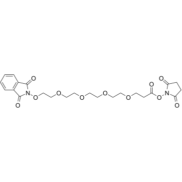 NHPI-PEG4-C2-NHS ester结构式