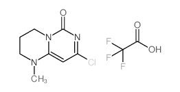 8-氯-1-甲基-1,2,3,4-四氢嘧啶并[1,6-a]嘧啶-6-酮 三氟乙酸盐结构式