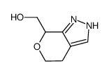 (2,4,5,7-四氢吡喃并[3,4-c]吡唑-7-基)甲醇结构式