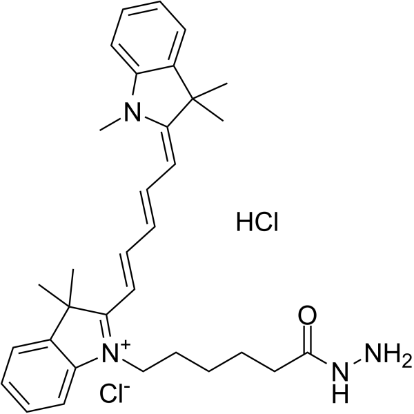 Cy5 酰肼结构式