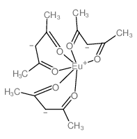 三(2,4-戊二酸)铕水合物结构式