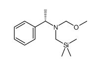 (S)-(-)-N-Methoxymethyl-n-trimethylsilylmethyl-1-phenylethylamine Structure