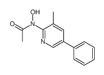 N-hydroxy-N-(3-methyl-5-phenylpyridin-2-yl)acetamide结构式