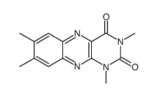 1,3,7,8-Tetramethylbenzo[g]pteridine-2,4(1H,3H)-dione Structure