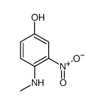 4-(N-甲基氨基)-3-硝基苯酚结构式