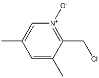 2-氯甲基-3,5-二甲基吡啶氮氧化物结构式