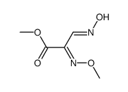 Propanoic acid, 3-(hydroxyimino)-2-(methoxyimino)-, methyl ester (9CI) Structure