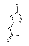 (4R)-acetic acid 5-oxo-2,5-dihydrofuran-2-yl ester Structure
