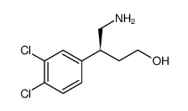 (S)-4-氨基-3-(3,4-二氯苯基)-1-丁醇结构式