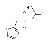 2-[(2-呋喃基甲基)磺酰基]乙烷硫代酰胺结构式