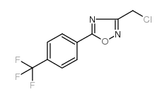 3-(氯甲基)-5-[4-(三氟甲基)苯基]-1,2,4-噁二唑结构式