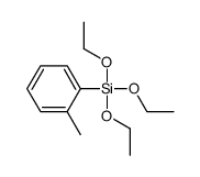 triethoxy-(2-methylphenyl)silane结构式