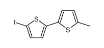 5-iodo-5'-methyl-2,2'-bithiophene结构式