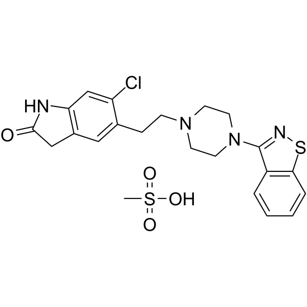 Ziprasidone mesylate结构式