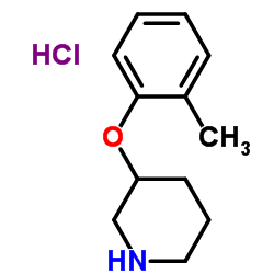 3-(2-Methylphenoxy)piperidine hydrochloride (1:1) Structure