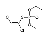 Phosphorothioic acid S-(1,2-dichlorovinyl)O,O-diethyl ester结构式