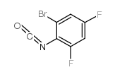 异氰酸2-溴-4,6-二氟苯酯结构式