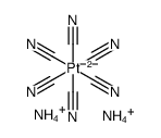 diammonium hexakis(thiocyanato)platinate Structure
