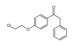 1-[4-(2-氯乙氧基)苯基]-2-苯乙酮结构式