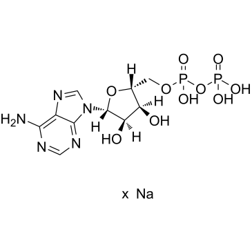 Adenosine 5'-diphosphate sodium salt Structure