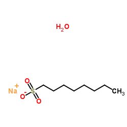 Sodium 1-octanesulfonate hydrate (1:1:1) structure