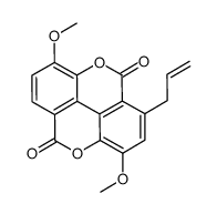 1-Allyl-catellagic Acid Diethyl Ether结构式