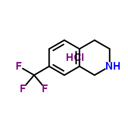 7-三氟甲基-1,2,3,4-四氢异喹啉盐酸盐结构式