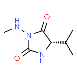 2,4-Imidazolidinedione,3-(methylamino)-5-(1-methylethyl)-,(5S)-(9CI)结构式