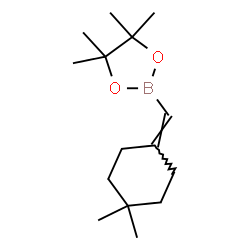 2-((4,4-dimethylcyclohexylidene)methyl)-4,4,5,5-tetramethyl-1,3,2-dioxaborolane Structure