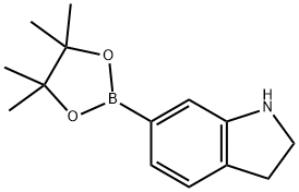 6-(4,4,5,5-tetramethyl-1,3,2-dioxaborolan-2-yl)indoline Structure