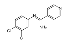 N-(3,4-Dichlorophenyl)isonicotinamidine结构式