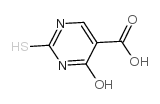 4-羟基-2-巯基-5-嘧啶甲酸结构式
