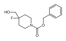 4-氟-4-(羟基甲基)哌啶-1-羧酸苄酯结构式