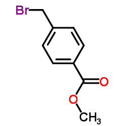 4-溴甲基苯甲酸甲酯结构式