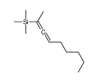 trimethyl(nona-2,3-dien-2-yl)silane结构式