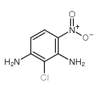 2-氯-4-硝基-1,3-苯二胺结构式