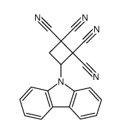 1-(carbazol-9-yl)-2,2,3,3-tetracyanocyclobutane Structure