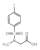 [(4-Fluoro-benzenesulfonyl)-methyl-amino]-acetic acid结构式