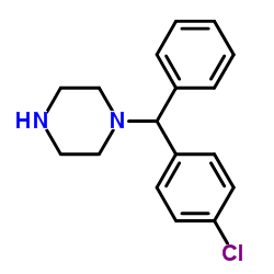 1-(4-氯二苯基)哌嗪结构式