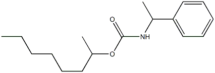 (α-Methylbenzyl)carbamic acid 1-methylheptyl ester结构式