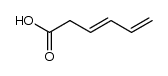 trans-hexa-3,5-dienoic acid Structure